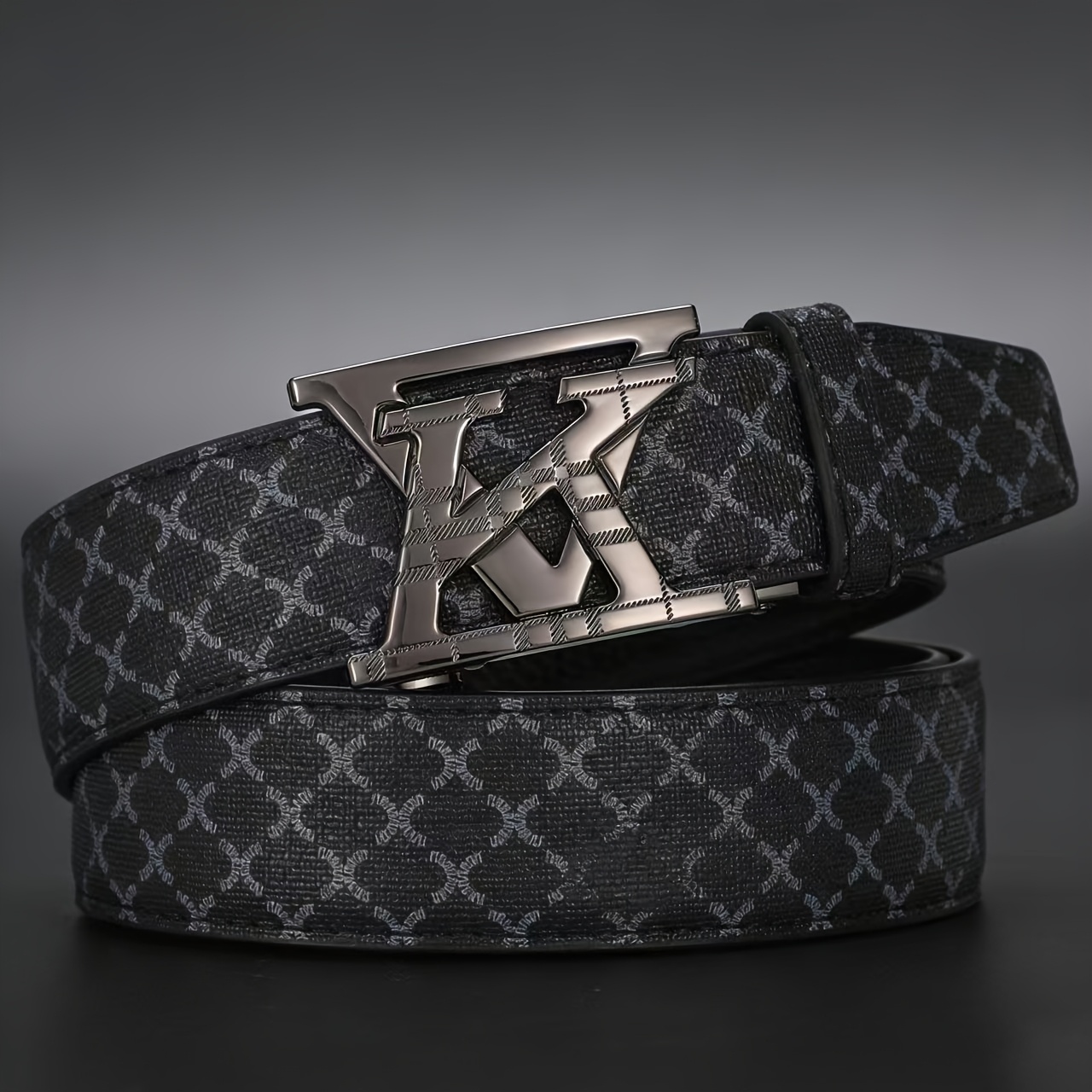 TEMU A High-quality Men's Belt With A , Suitable For Business Pants, Featuring An Automatic Made Of Alloy