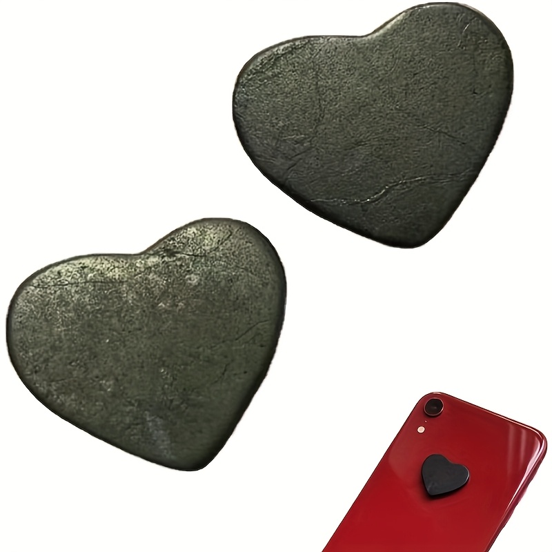 TEMU Dos Adhesivos de Shungite Hechos a con Forma de para Teléfono, Adecuados para Teléfonos, Tablets y Computadoras. Se Pueden Regalar a Familiares,