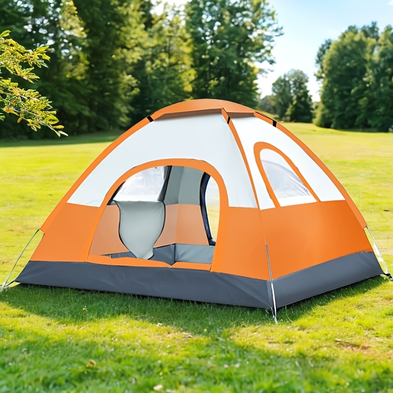 

Automatic Large Tent, 2 Doors 2 Skylight 4 Person Beach Tent, Outdoor Camping Hiking Fishing Tent