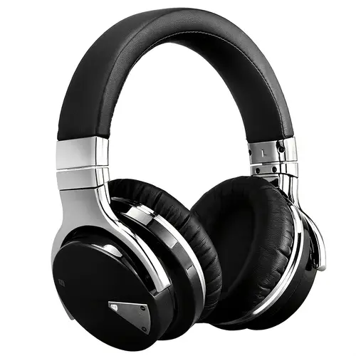 active noise cancelling headphones with microphone wireless headphones over ear comfortable protein earpads 30 hours playtime