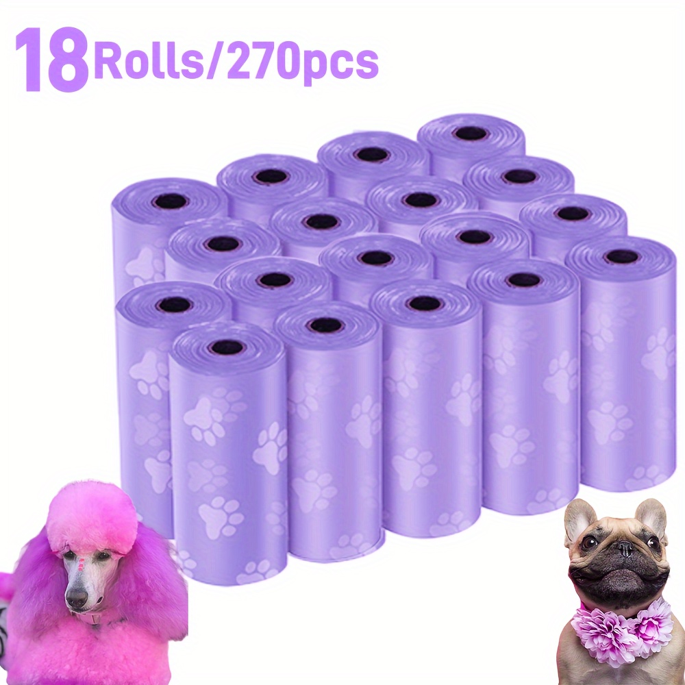 

18 Rolls (270 ) -duty - - Polyethylene Pet For , Cat , Car Trash, , Desk Disposal - 2kg Weight - Pet Christmas