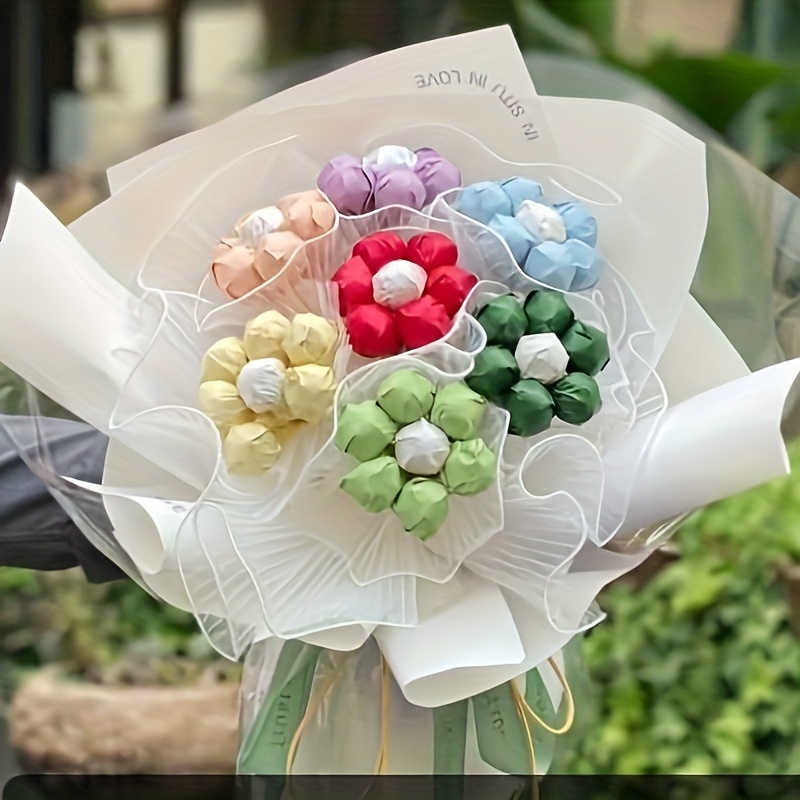 

30pcs/set Plastic Lollipop Holder Sticks For Diy Flower Bouquets, Candy Flower Support Base, Floral Arrangement Tool For Gift Wrapping, Party Favors, Flower Shop Supplies