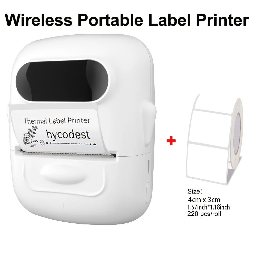 TEMU Marklife P50 Thermal Label Printer - Barcode Label Printer Wireless Label Printer Portable Printer, Suitable For Small Business, Address, Logo,