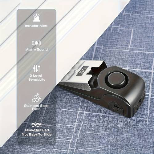 item picture 120db intruder warning door stop alarm the wedge for hotels