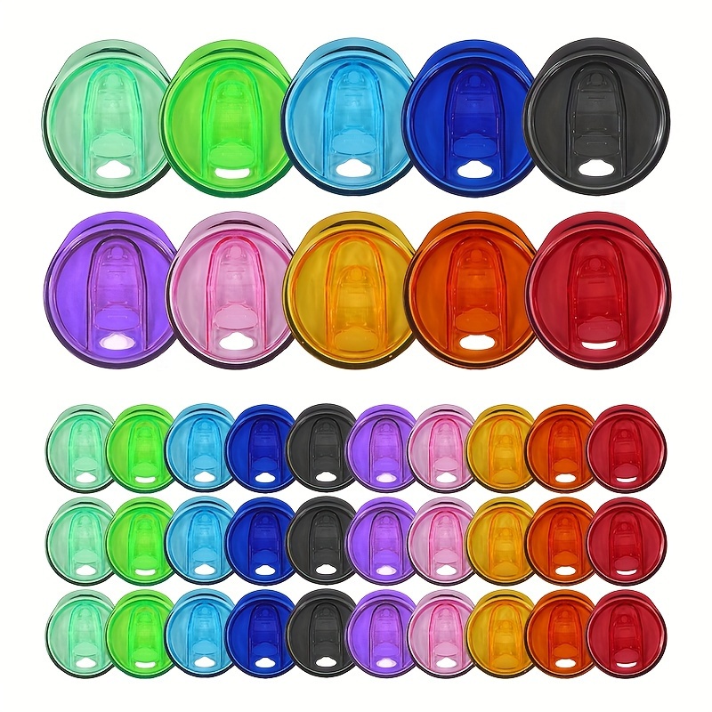 

40pcs Colored Replacement Lids For 20oz Straight Tumbler