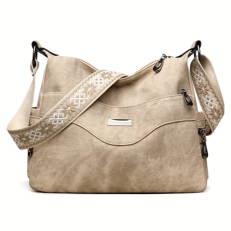 This Versatile Crossbody Bag Or Shoulder Bag Features Multiple Pockets, Adjustable Straps, And A Zip Closure. Commuting, Traveling, Or Vacationing. In : Black, Gray, Khaki, And Brown.