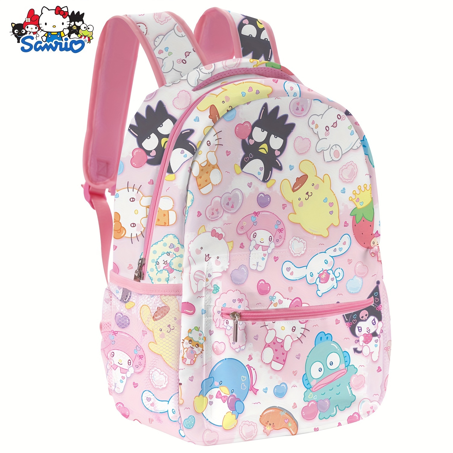 

1pc Authorized By Sanrio Hello Kitty Kuromi Cinnamoroll Kawaii Pink Backpacks Cartoon Lightweight Backpacks Backpack Portable Backpack Laptop Bag