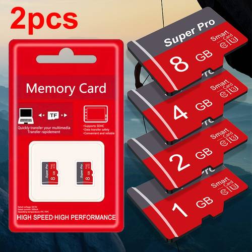 2pcs memory card 8gb 4gb 2gb flash tf card 1gb 512mb 256mb 128mb 64mb memory tf card for tablet camera mobile phone laptop pc car audio game console audio store your files