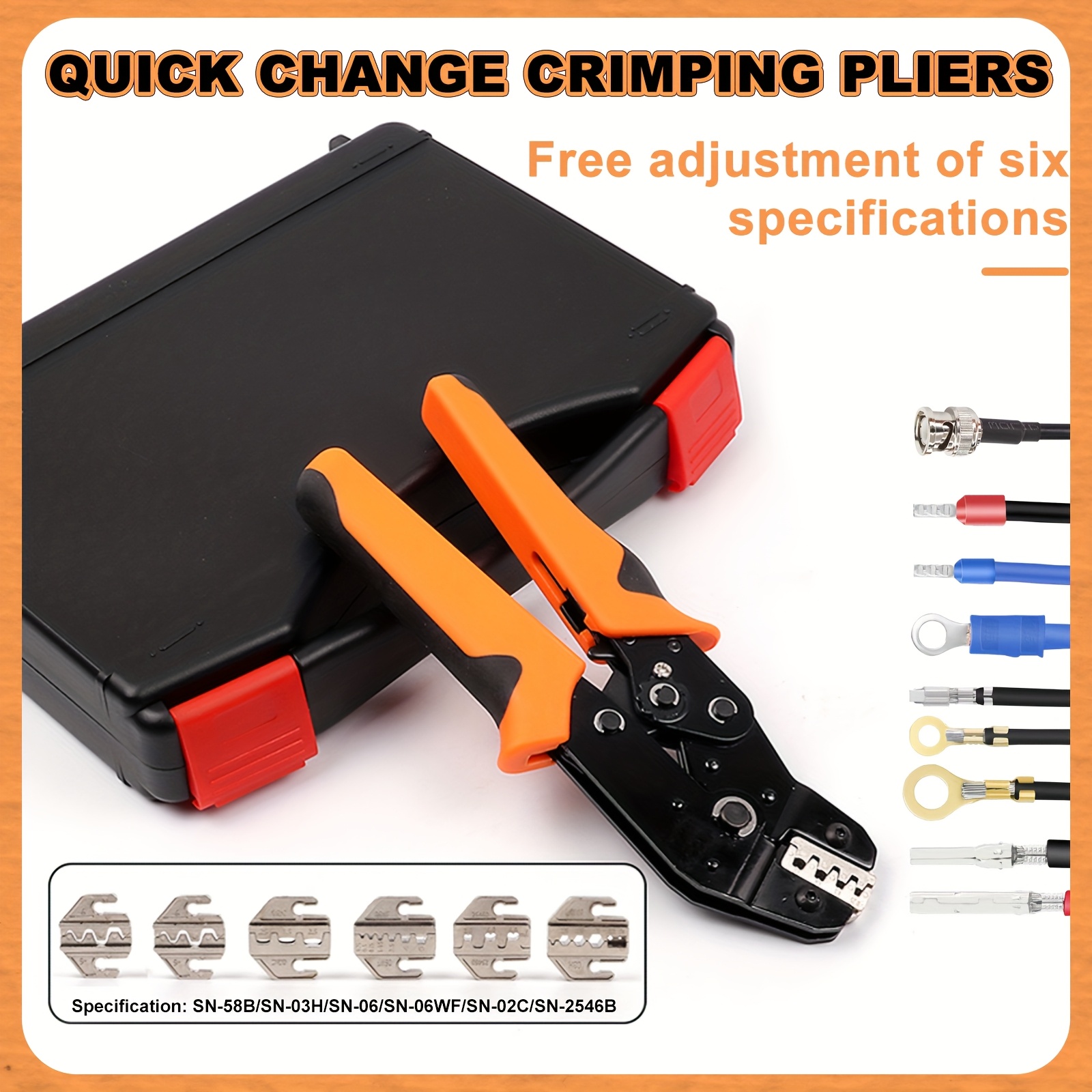 SN-58B Crimpzange Ratsche Für DUPONT, JST, MOLEX Und Weitere Anwendungen