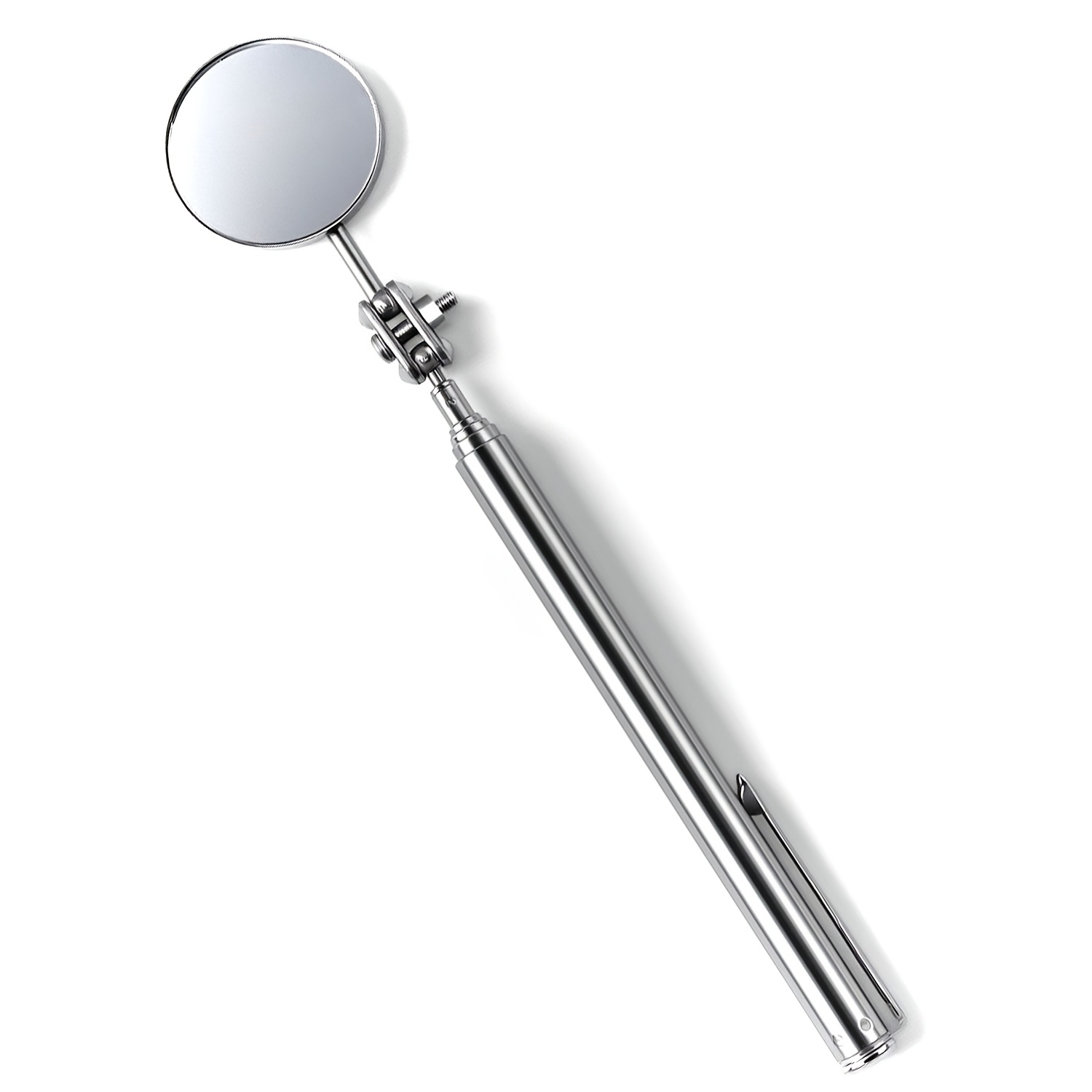 TEMU 1pc Undercarriage Inspection Mirror,360-degree Rotating Flexible Mechanics Mirror,telescoping Folding Mechanic Inspection Mirror,360° Universal
