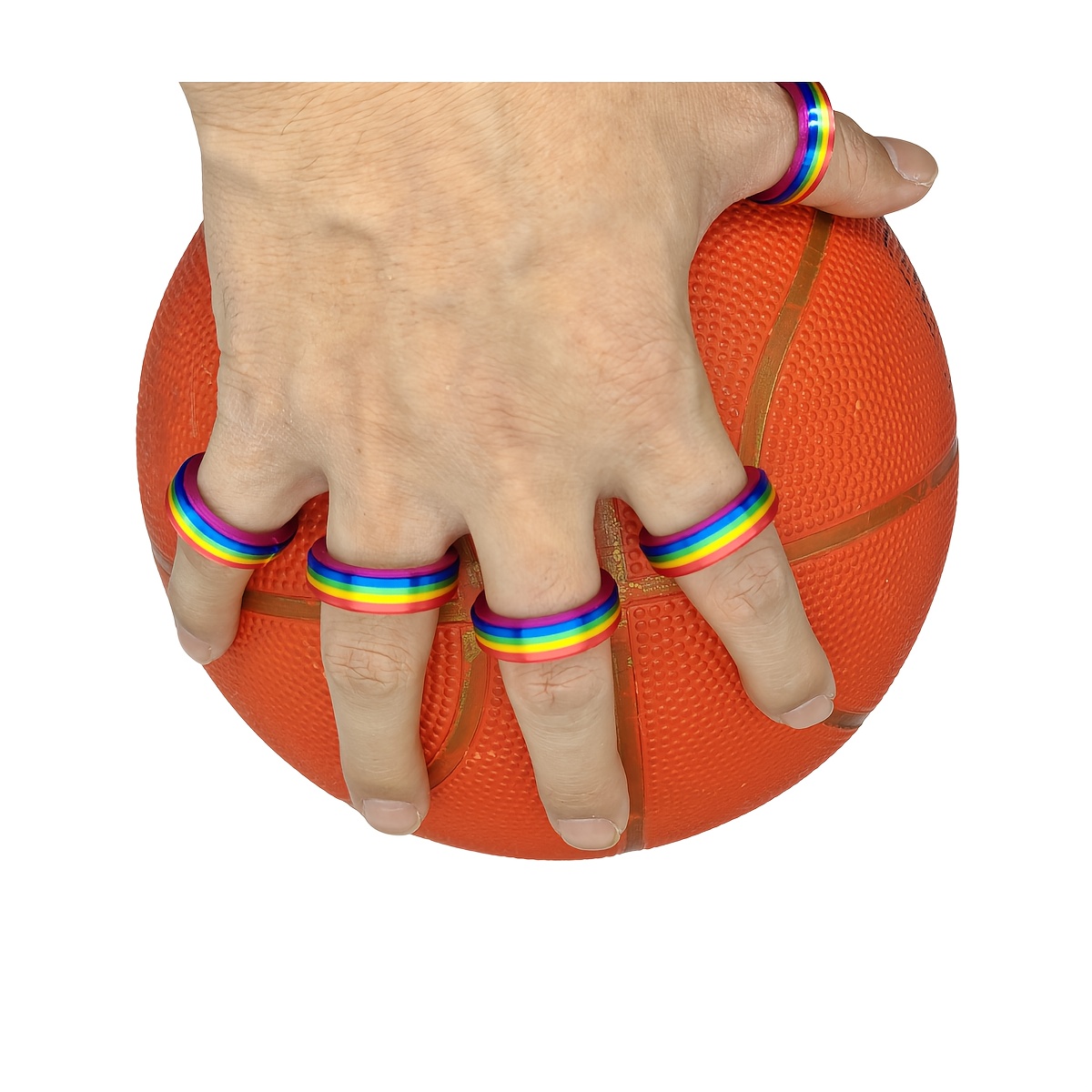 Rainbow Fidget Spinner Ring for Women, Party Jewelry