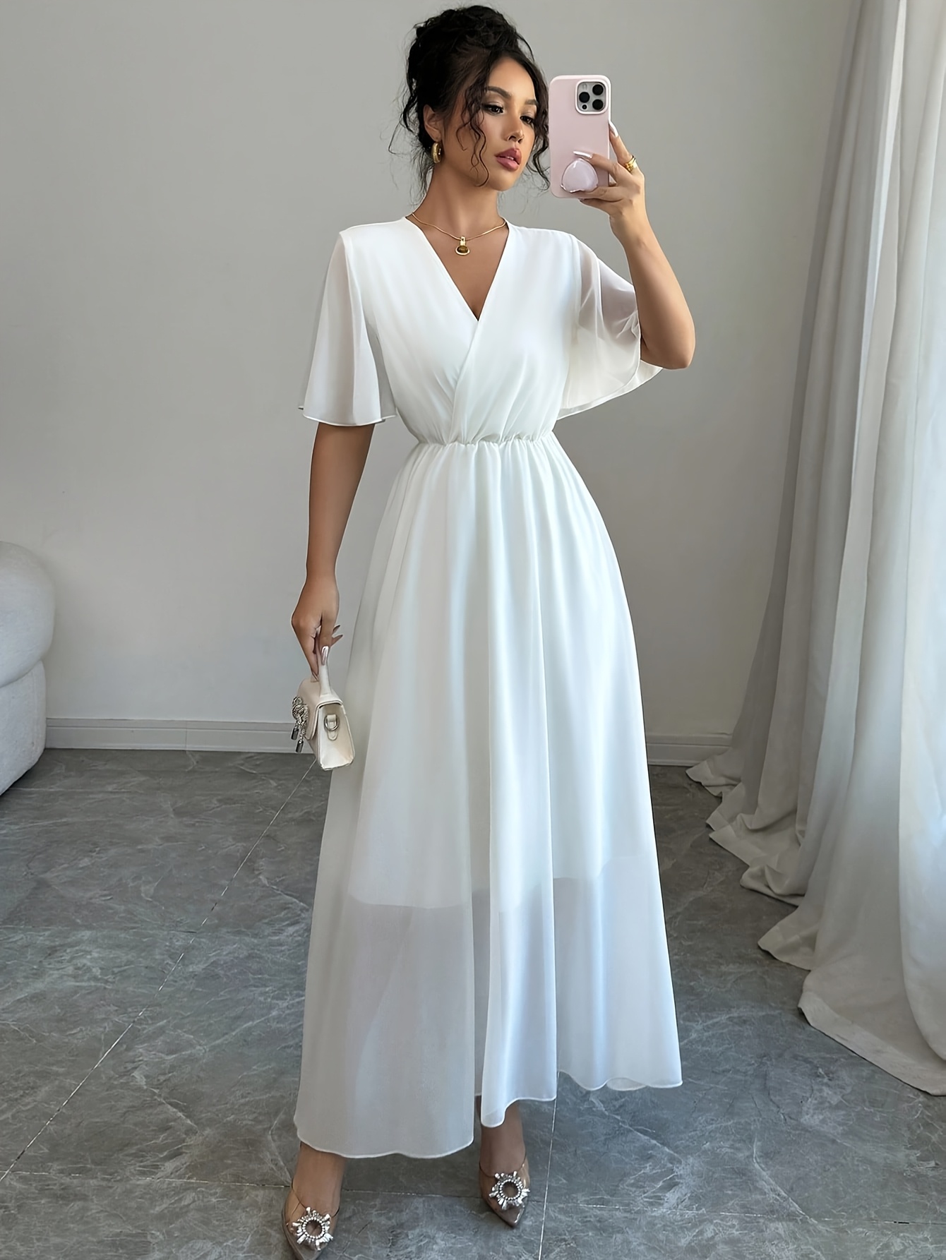 yy0227402 summer solid color minimalist elegant