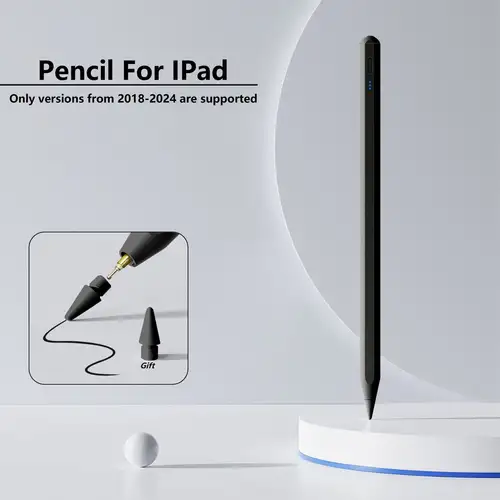 TiMOVO Penna Stilo 1a Generazione per iPad 10a/9a/8a/7a/6a Gen, 20 Ore di  Lavoro, Rifiuto del Palmo, per 2018-2023 iPad PRO, iPad Air, iPad Mini Alta