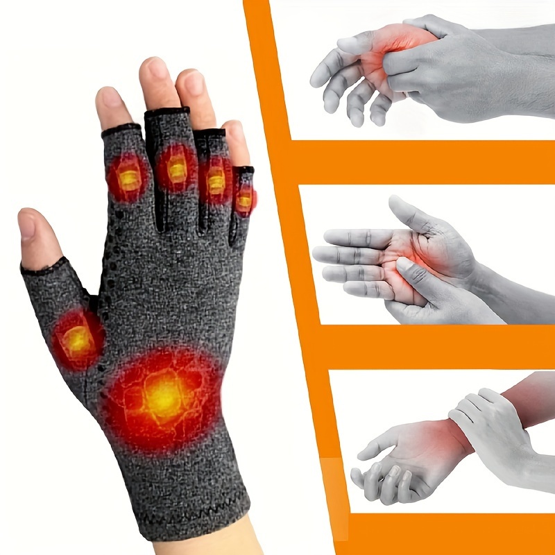 1 pza., Cálidos guantes unisex de invierno de compresión para la artritis o  el túnel carpiano de los dedos de la mano