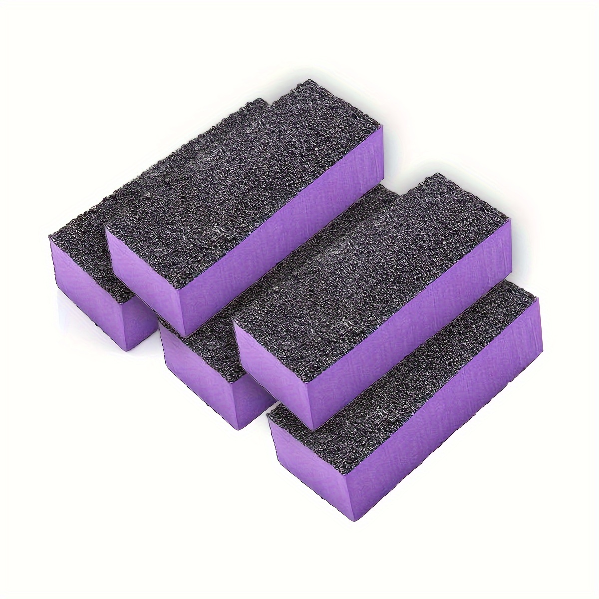 

5 Sets Of Polished Tofu Blocks, Nail File, Gradient Nail Enhancement, High Foam Tofu Blocks