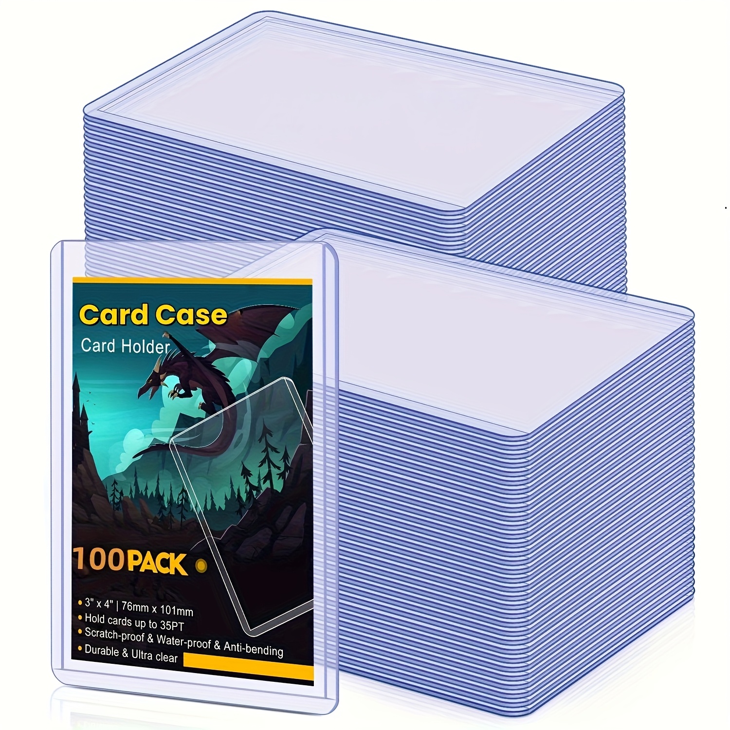 200 100 pvc card sleeves clear durable waterproof - Temu Mauritius