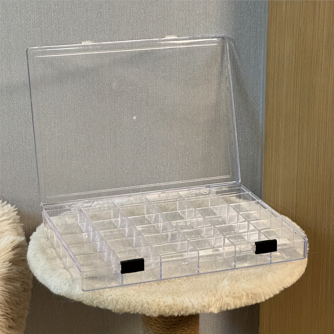 

36-compartment Clear Plastic Organizer Box With Dual Snap Closure - Perfect For Diy Beads, Nail Art, Jewelry & Diamond Painting Accessories Jewelry Box Packaging Boxes For Jewelry