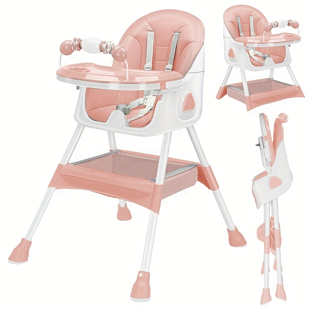 Adjustable Portable Dining Chair with 5-Point Harness