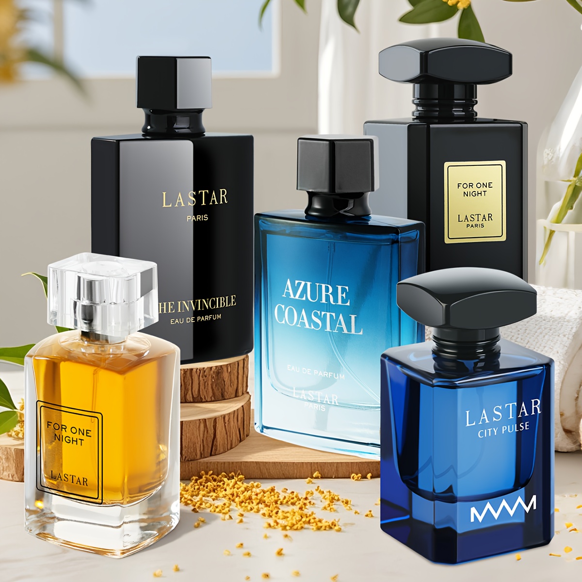 [Sedmični Set Parfema] Muški Parfem Kolonjska Voda Poklon Kutija, 1 Bočica, 55ML/50ML, Miris Sandalovine i Mošusa, Pokriva Neugodne Mirise Tijela, Različit Miris za Sedam Dana, Osjećaj Romantičnog Iznenađenja, Savršen Poklon za Božić, Noć Vještica, Rođendan, Putovanja