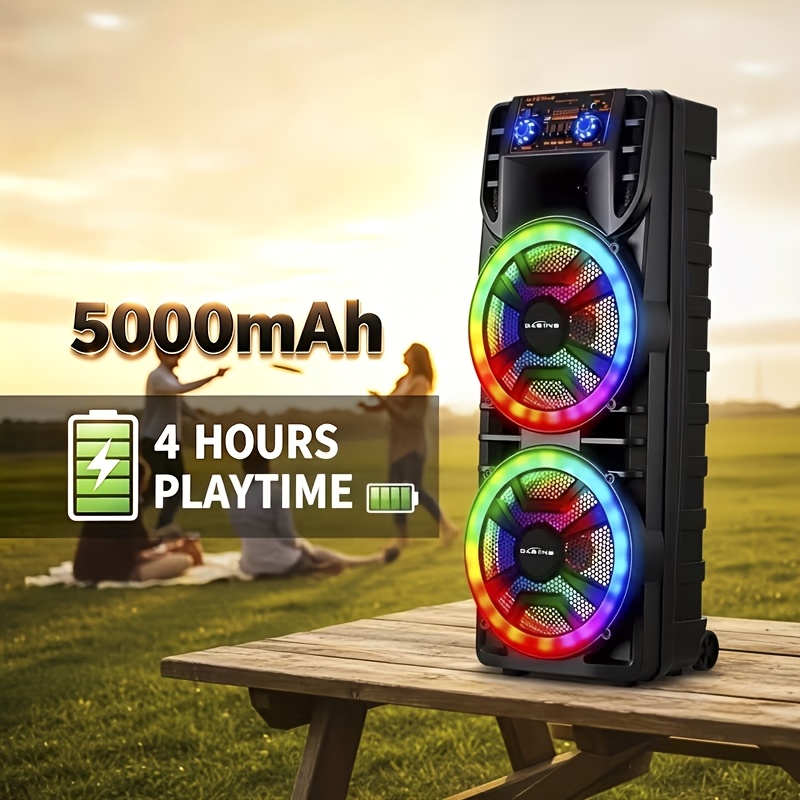 7000W Portable Party Bluetooth Speaker with Subwoofer