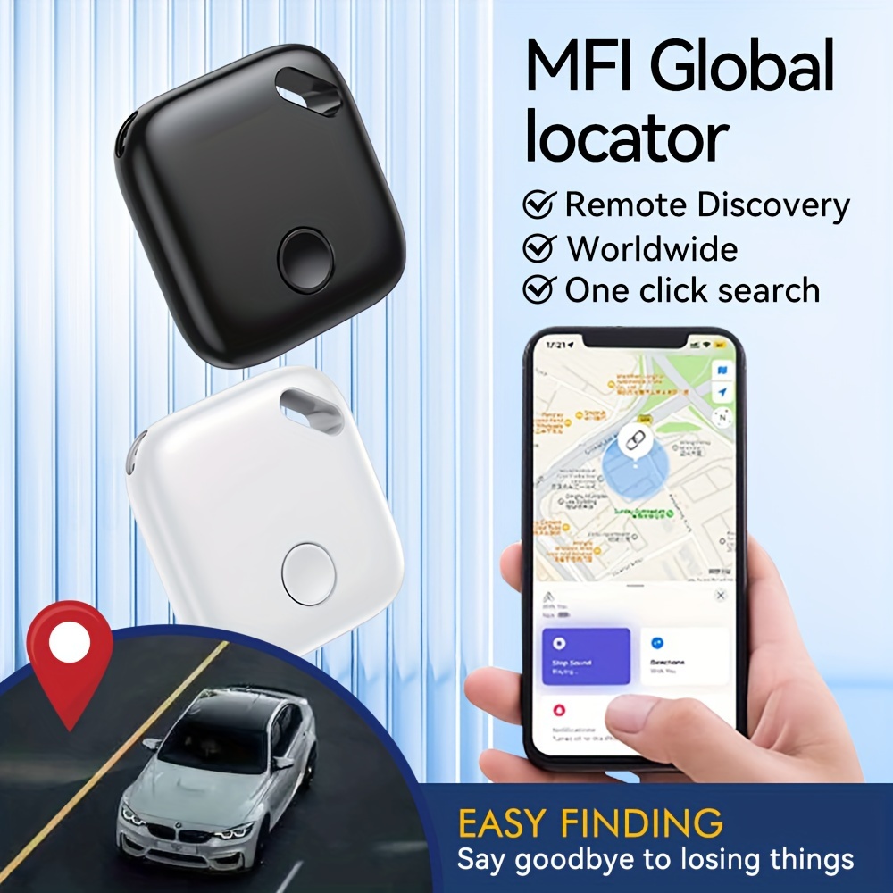 Pet GPS Locator, Item GPS Locator, Key Finder, Wireless Luggage Tracker Tag  Locator Funziona Con Find My, Smart Tracker Per Valigie, Smart Tag Item  Finder Con Batteria Sostituibile (solo Per IPhone) 