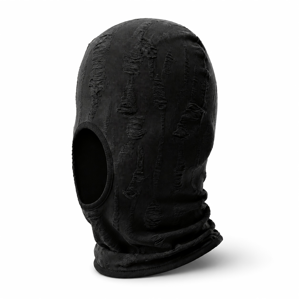 TEMU Y2k Distressed Ski Mask Streetwear Balaclava Full Face Hood Gothic Techwear Face Cover Unisex