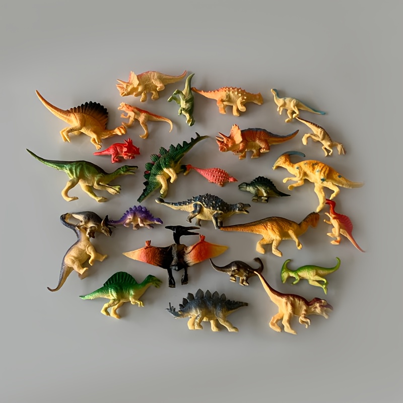 Image of 26pcs/set Large Size Animal Dinosaur Model Children's Toy Set, Dinosaur Animal Amusement Park, For