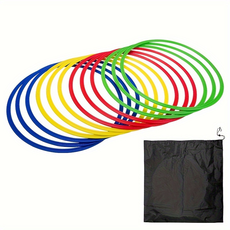 Image of 12pcs 50cm Training Ring Set Agility Ring Fitness Ring Basketball Football Trainer Fitness Training Ring Jumping Ring Ring Sports Jumping Ring