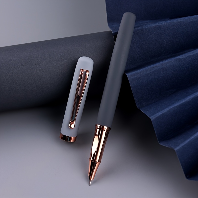 TEMU ./Modischer High-End Metallstift, Weiches Gummi-Frostdesign, Sehr Komfortable Handhabung, Sanftes Schreiben, Geeignet für Tägliches Schreiben,