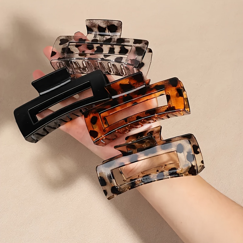 TEMU Set Of Hair Claw Clips, Stylish And Easy Hair Additions For Women, Perfect For Casual Looks And Vacation Outfits In Fall And Winter