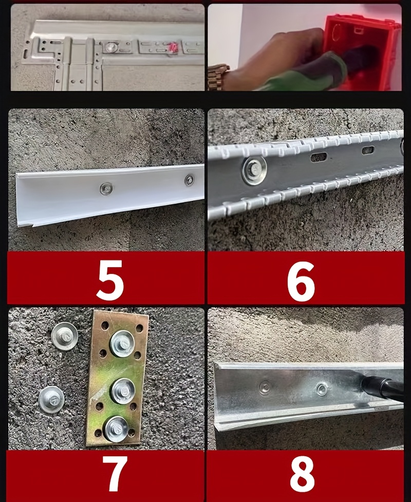 Kit de pistola de clavos multifunción mini, ajustable a 5 velocidades, operación manual, ideal para carpintería y decoración, incluye pistola de clavos para concreto en paredes de ladrillo y cemento, y juego de pistolas para madera y ladrillo