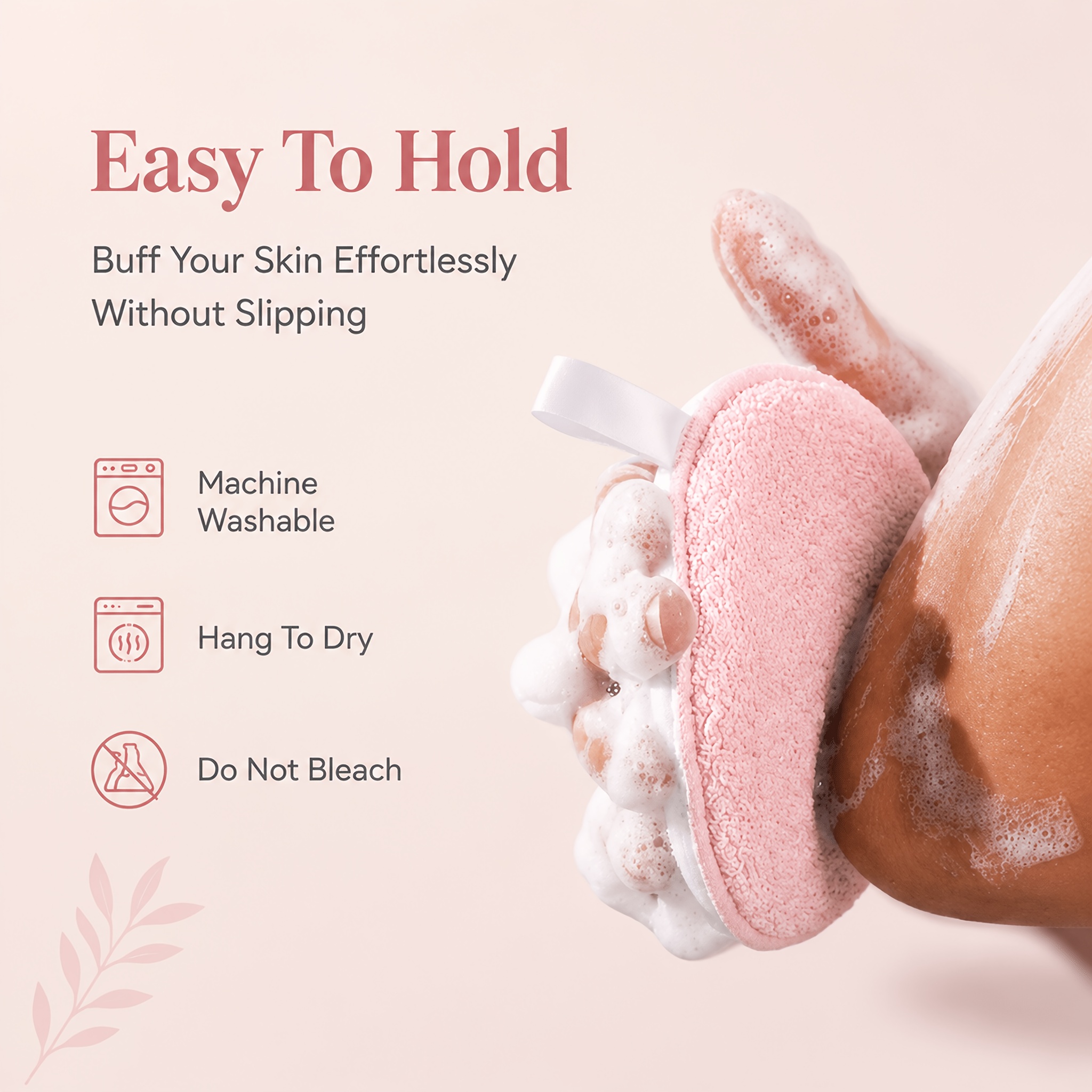 8-Pack Exfoliating Body Scrubber Round Shower Sponge Set