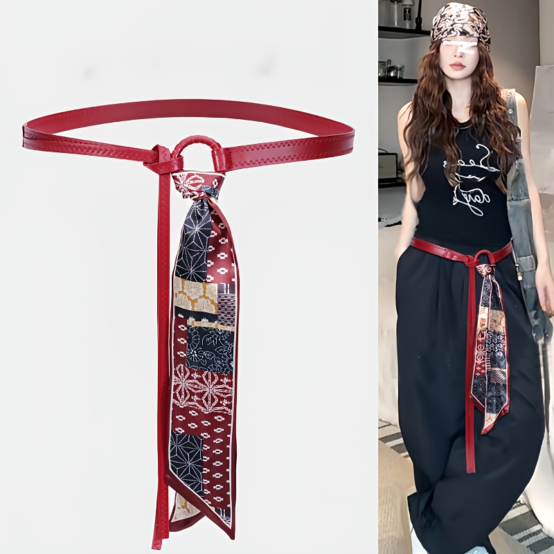 Temu – TEMU Adjustable Belts For Women, Versatile Women’s Scarf-decorated Belt, Fashion Belts For Women Dresse, Waist Belts For Women
