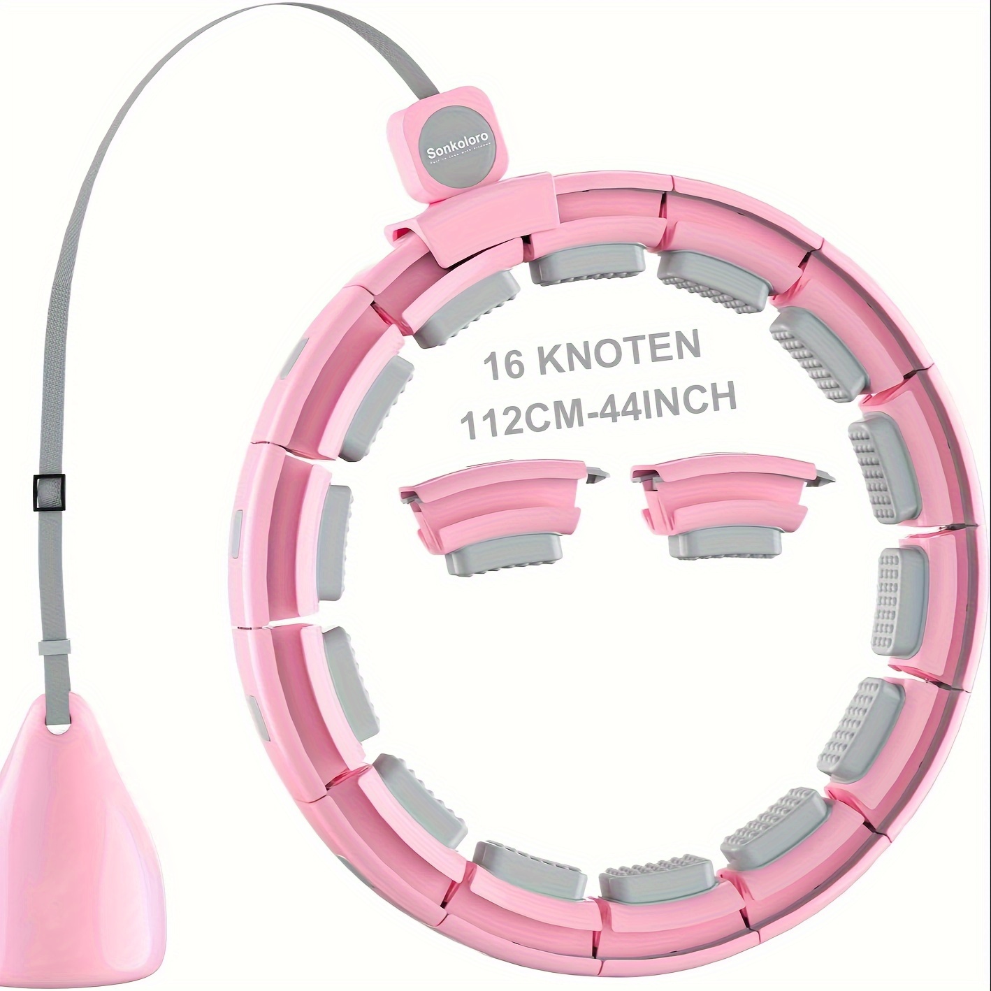 Temu weighted workout hoop 50 inch infinity circles plus size