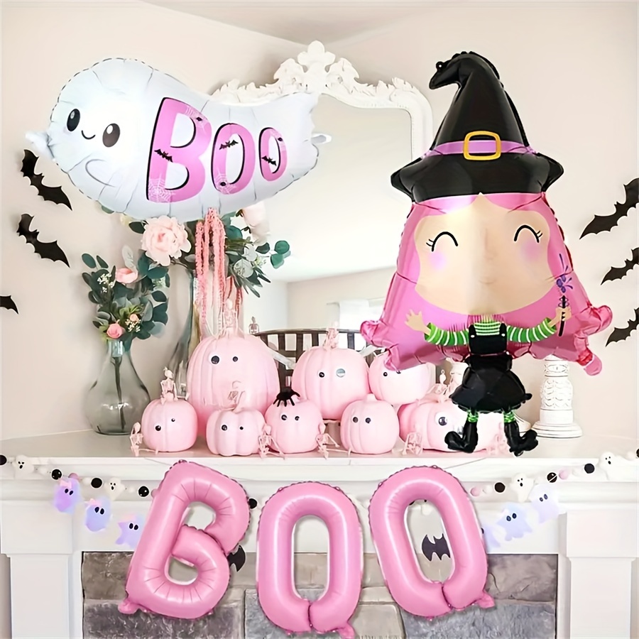 

5pcs Halloween Set - Boo Balloons, Decorations For Halloween - Theme, Suitable For 14+