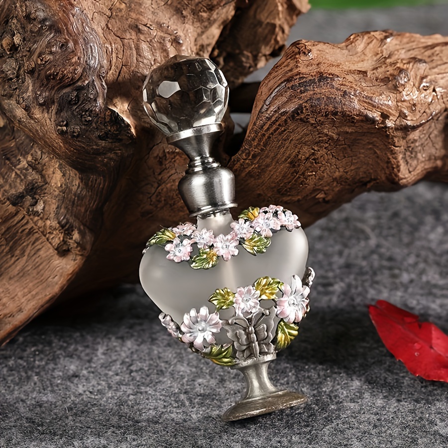 elegant handcrafted floral metal perfume bottle Temu Saudi Arabia