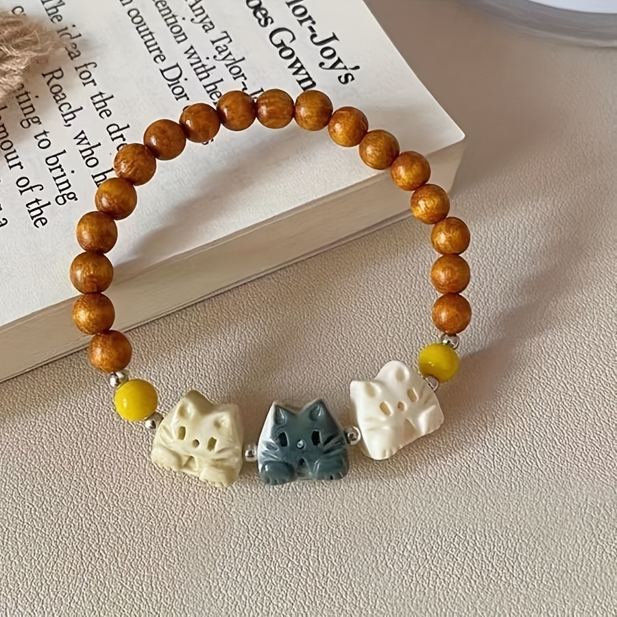 

3- Cat Bracelet, Stretchy , , For Women, For And , Plastic ,