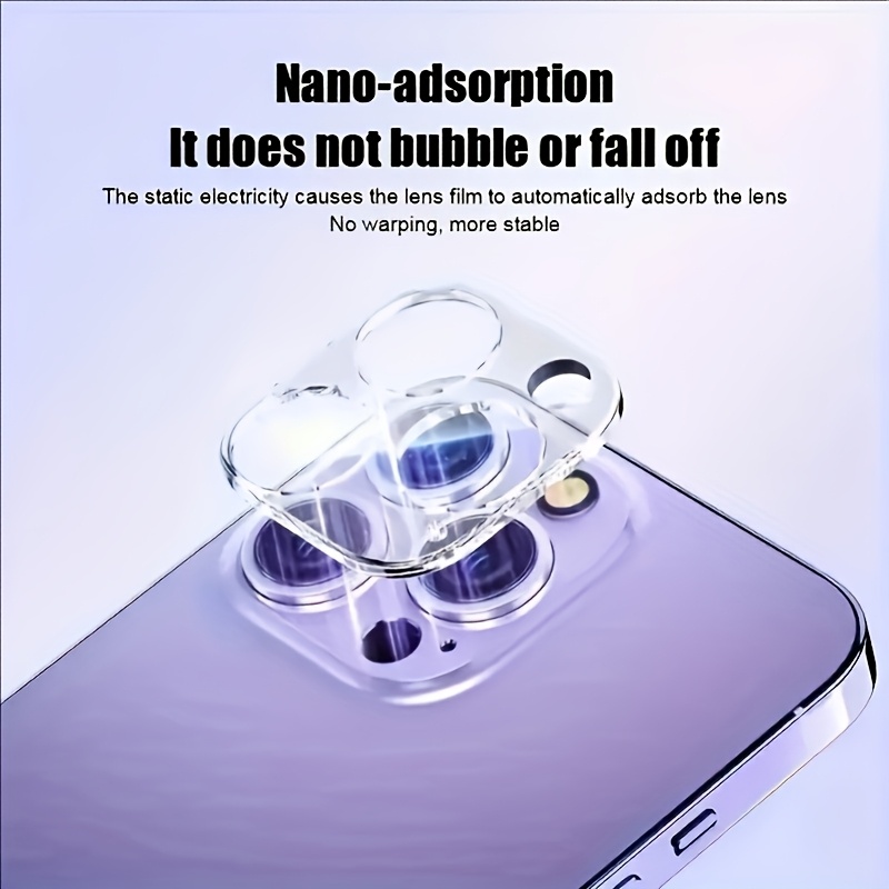2pcs 9H Tempered Glass Camera Lens Protector for iPhone 16/15 Pro Max & 14 Pro/13/12/11 - Ultra-Clear, Scratch-Resistant, Bubble-Free, Case-Compatible
