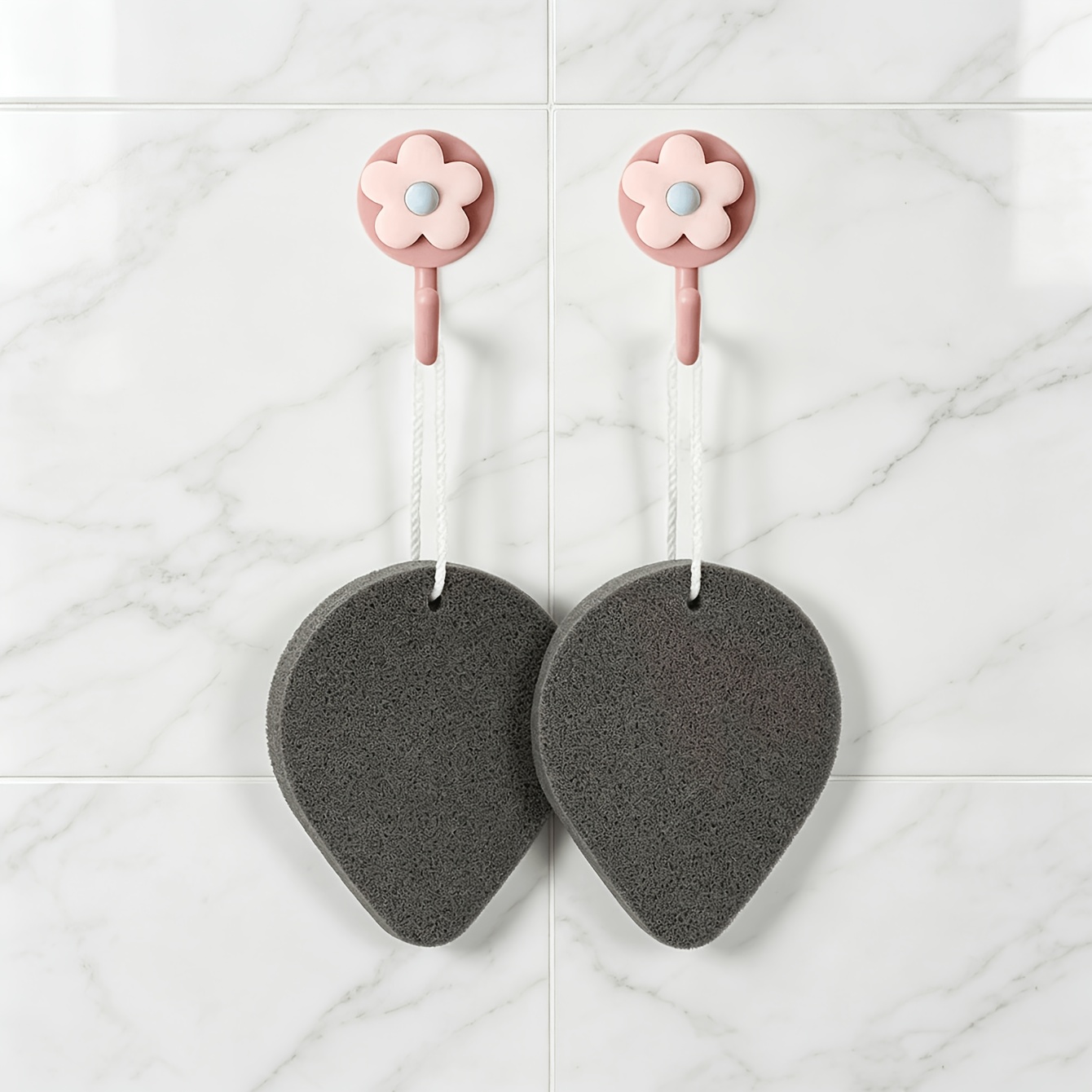 2pcs Soft Teardrop Exfoliating Washing Pad for Daily Skincare