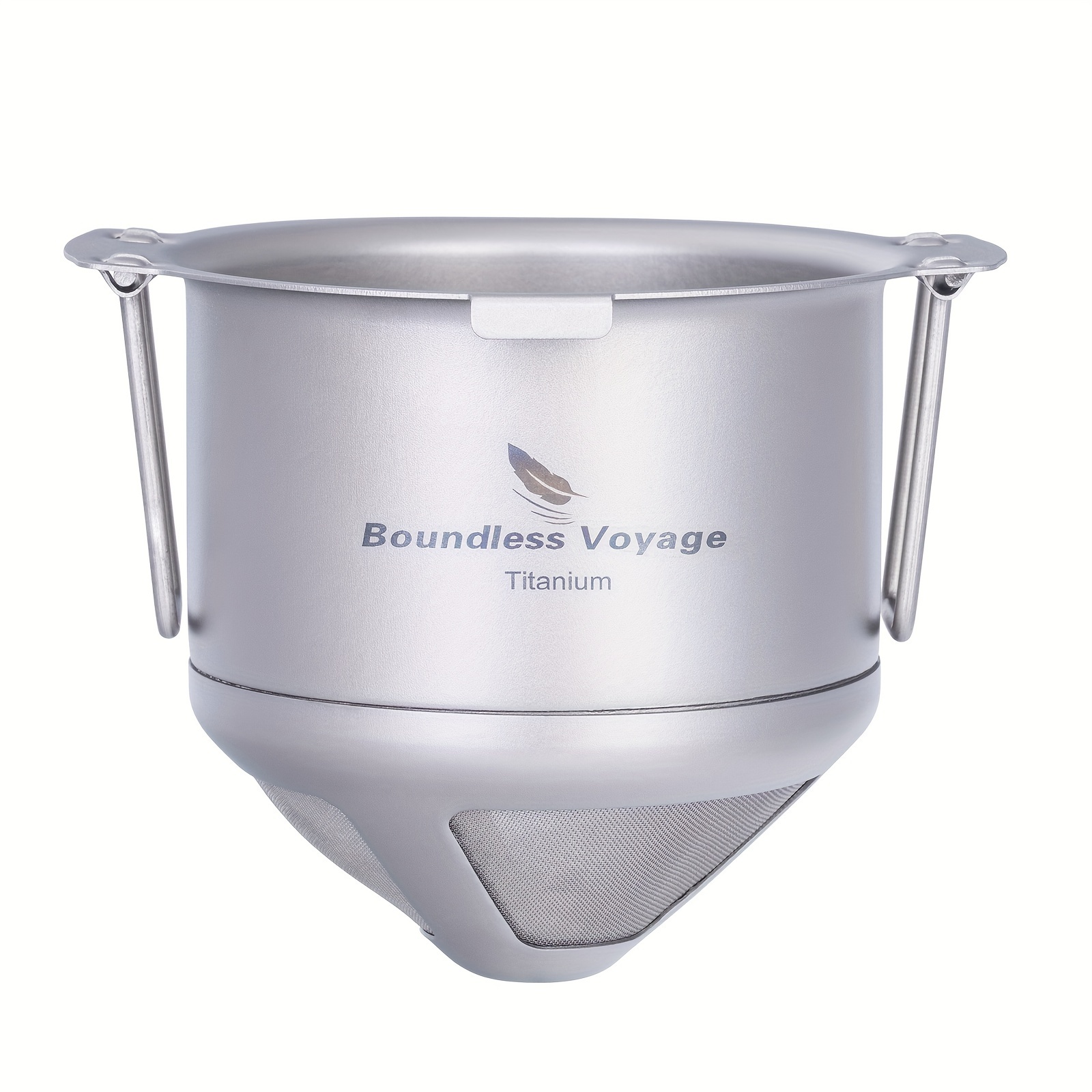 Voyage Titanium Coffee Drip Filter Reusable Pour-over Coffee Filters Ultralight Portable Folding Hanging Ear Mini Hand Coffee Strainer