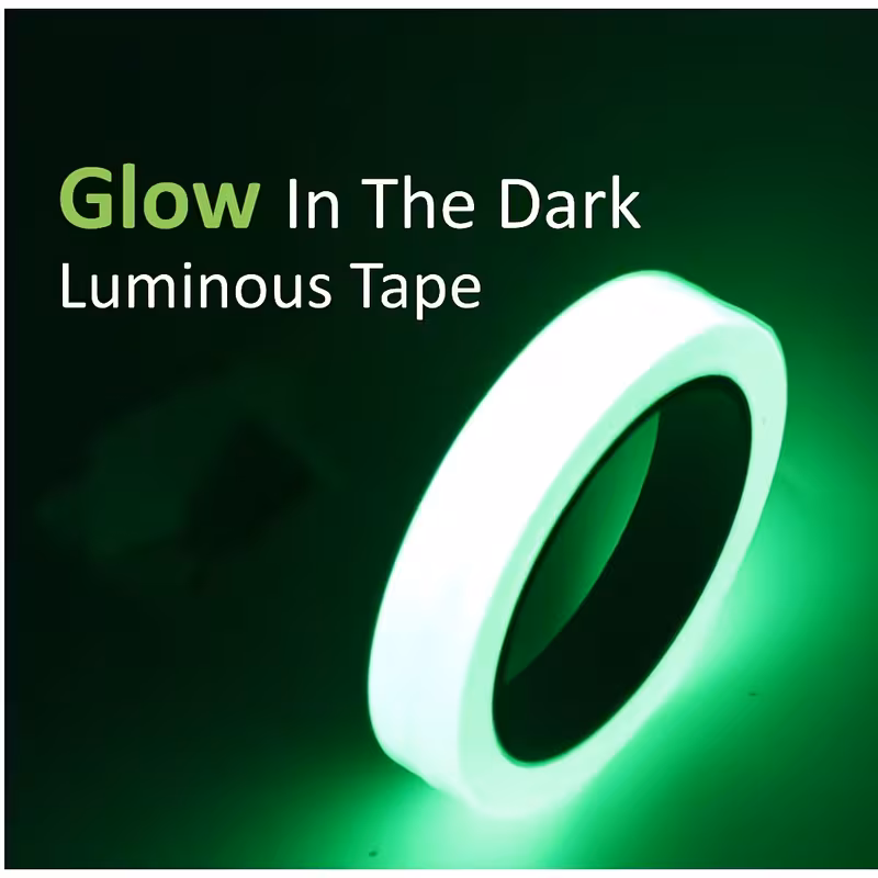 122 05 inch luminous warning reflective tape long lasting fluorescent tape suitable for outdoor sports decoration and home marking Product details 1