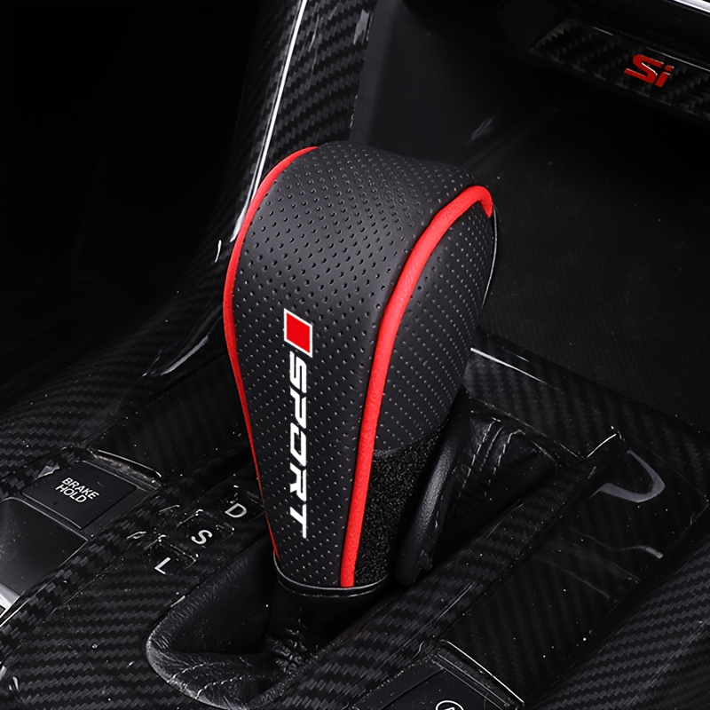 Temu – TEMU Car Gear Shift Knob Cover, Leather Gear Shift Cover, Automatic Wave Gear Handle Cover, Breathable Gear Shift Cover, Leather Automatic Gear Dust