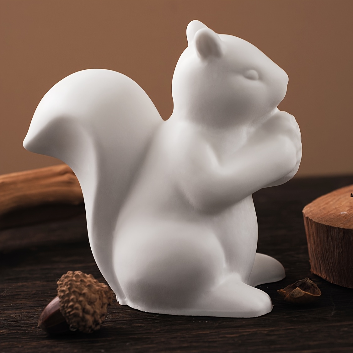 

Silicone Squirrel & Candle Aromatherapy Plaster Casting Molds, Animal Figurine Home Decor Diy Craft Manufacturing Tools, Material: Silicone, With No Power Supply Needed For Diy Craft Manufacturing