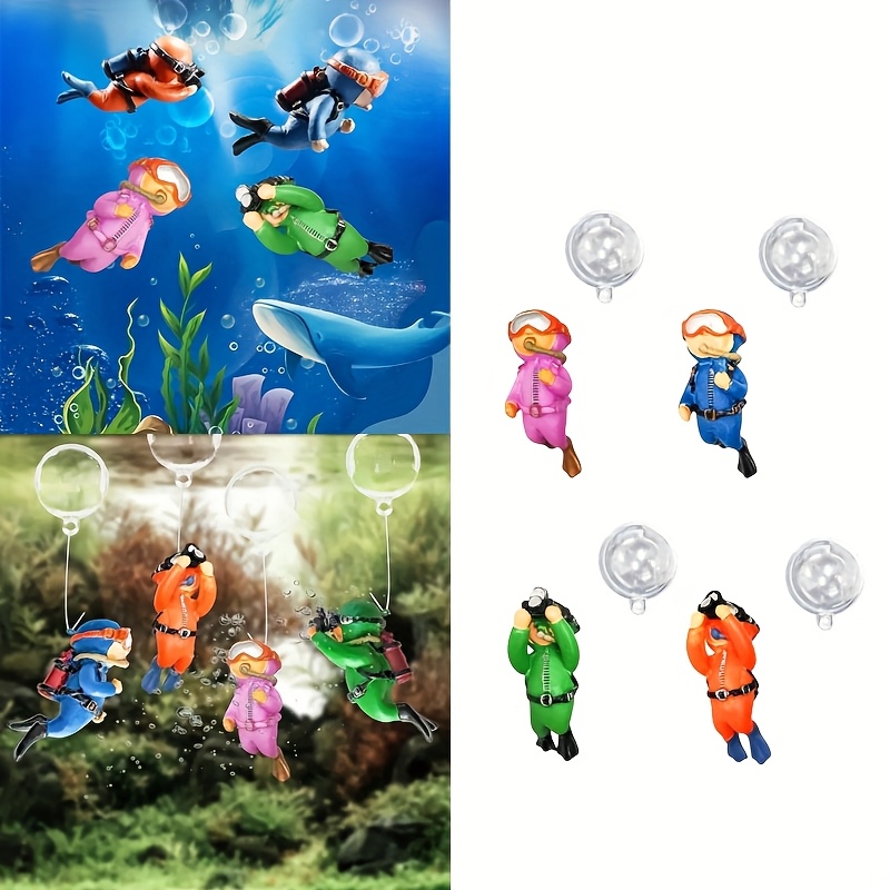 

Resin Floating Figurines, Aquarium Decor Ornaments, Fish Accessories, Fun Underwater Scene Decor For Home Aqua Decoration