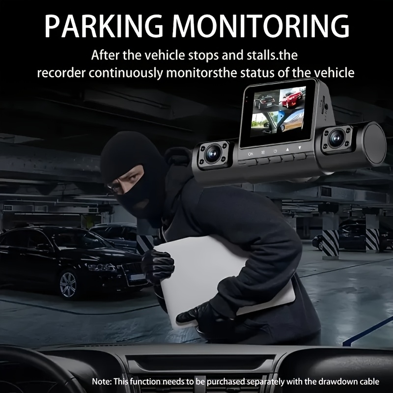 GuardianCam 4-Kanal Dash Cam mit Seitenansicht