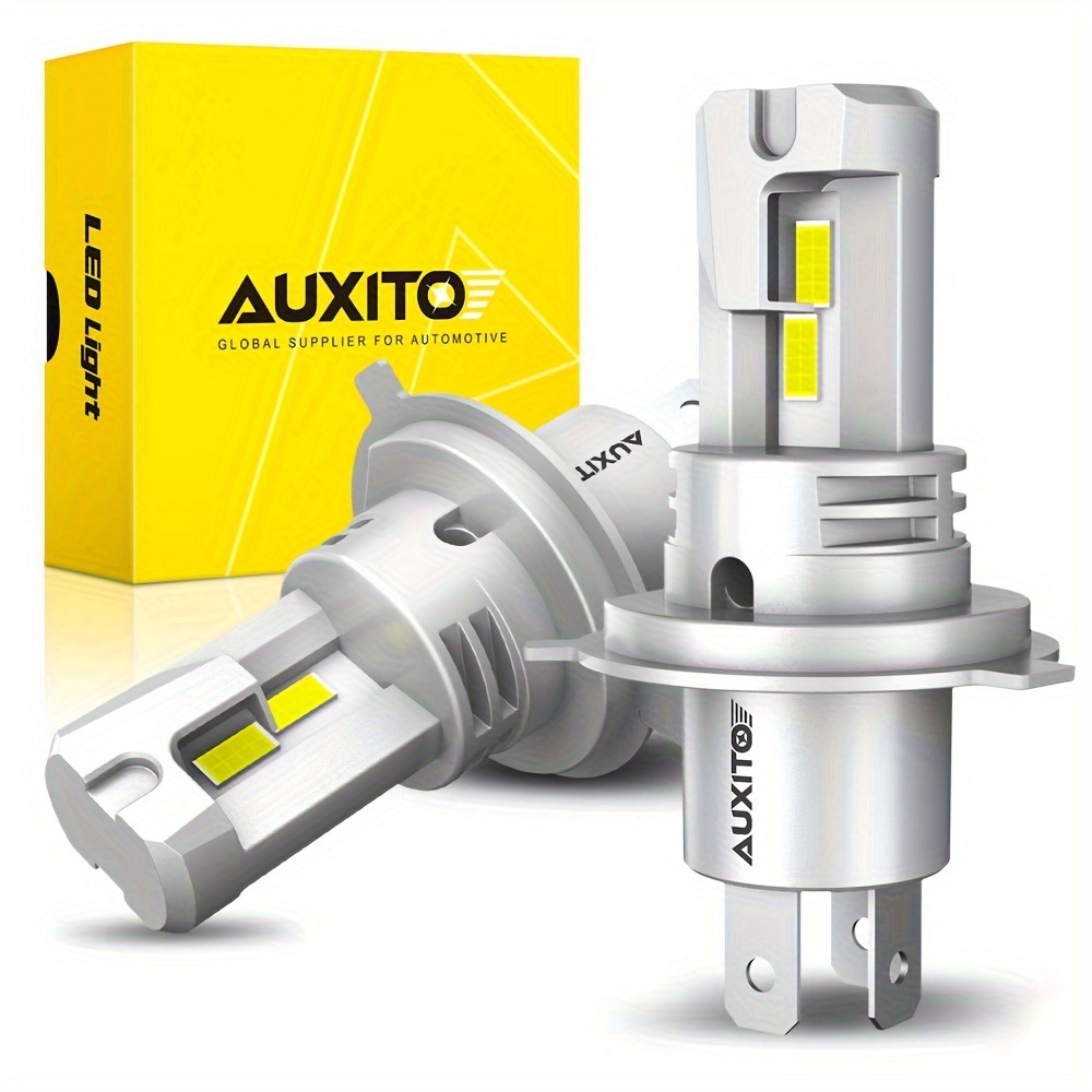 

Auxito 2pcs New H4 9003 Car Led Low Headlights 6500k Non-polarity Hb2 Driving Super 12v