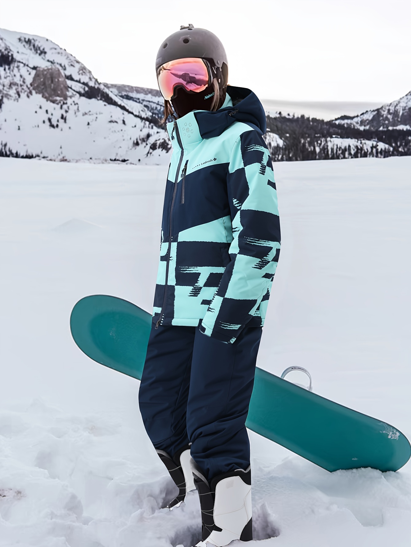 ensemble combinaison ski à capuche femme vêtements d'hiver