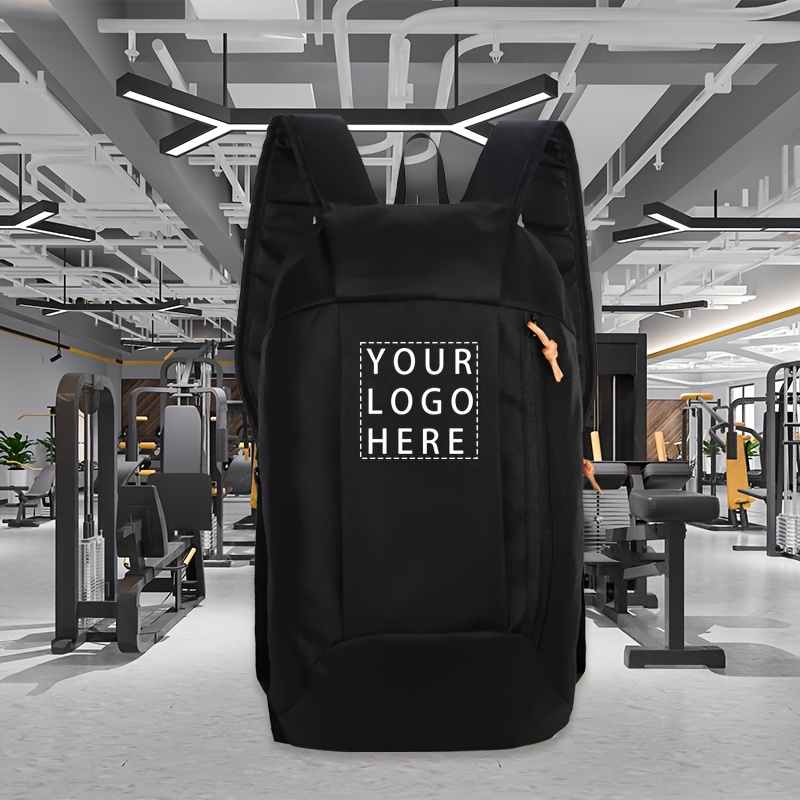 TEMU Diy Custom Picture Name Logo Backpack, Personalized Printing Large Capacity Casual Sports Bag, Custom Text Pattern Commuter Or Travel Handbag