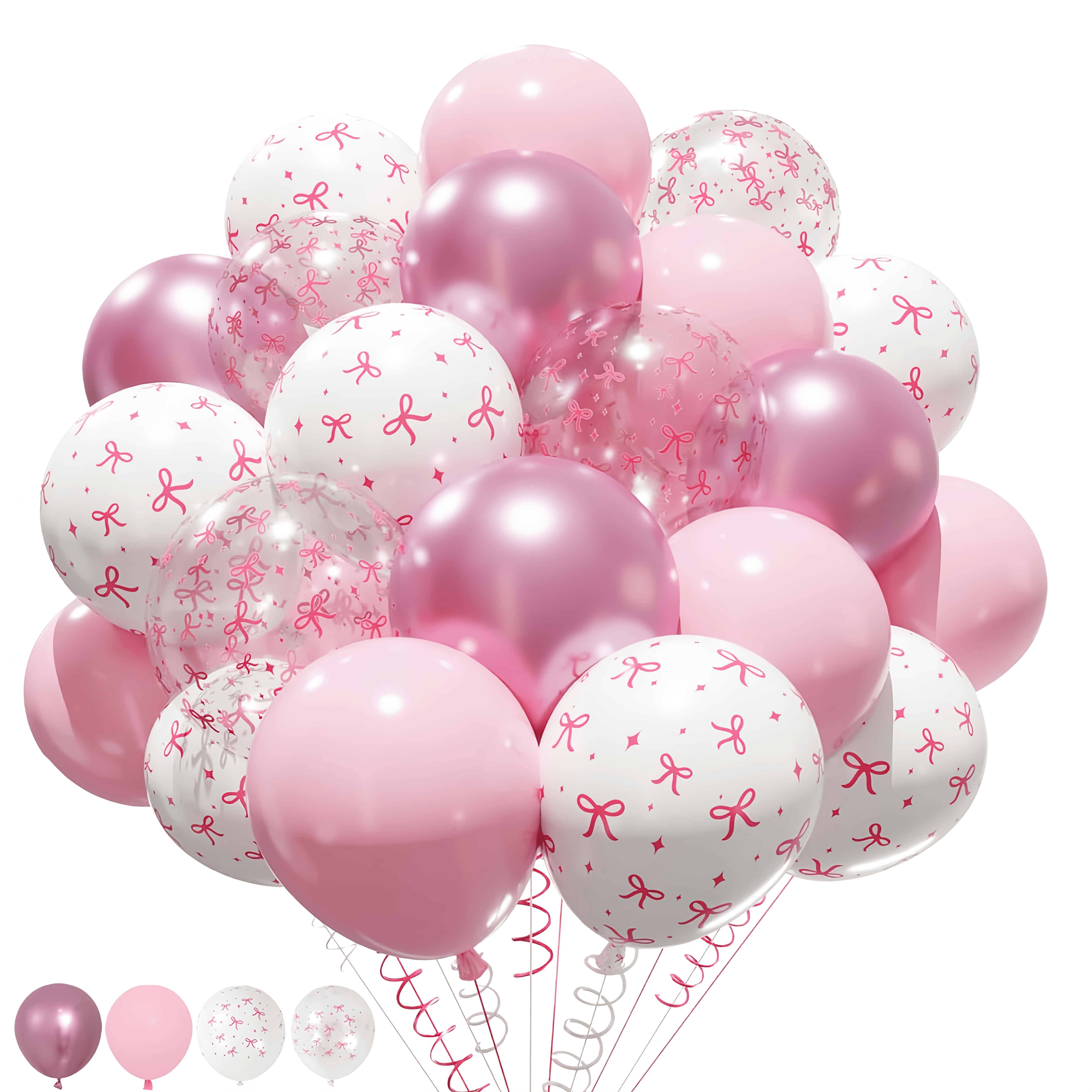 20 pink bow balloons suitable for decorating birthday parties parties princess themed parties engagement and proposal parties bridal showers valentines day   party decorations