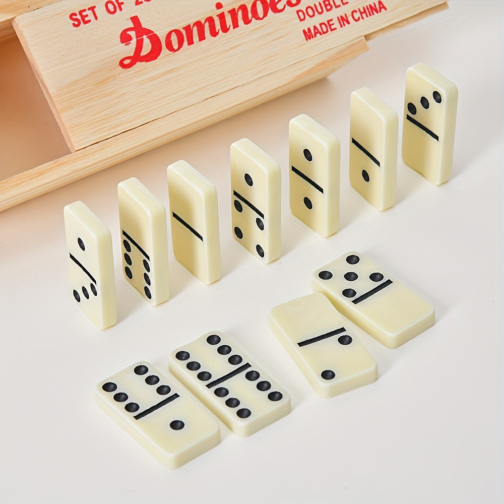 28 Pcs Juego Dominó Juego Mesa Clásico Doble Seis Diversión - Temu Chile